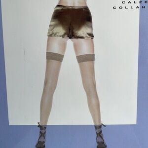 LA PERLA CALZE COLLANTS Black “Stay UP” ALLURE Size S